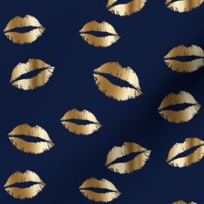 gold lips on navy-01