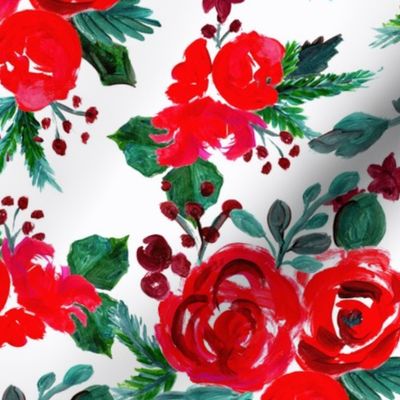 merry and bright holiday floral