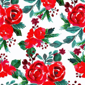 merry and bright holiday floral