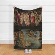 Botticelli Birth of Venus and Primavera Large Horizontal With Stripe