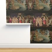 Botticelli Birth of Venus and Primavera Large Horizontal With Stripe
