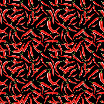 Red chili pepper seamless background Pattern chili papper Ripe hot red  chili peppers Vector flat illustration for wallpaper textile fabric on  white background Stock Vector  Adobe Stock