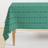 Arcadia Green Batik Geometric