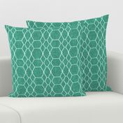 Arcadia Green Batik Geometric