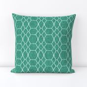 Arcadia Green Batik Geometric