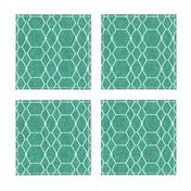 Arcadia Green Batik Geometric