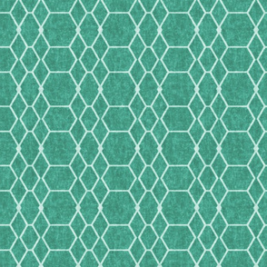 Arcadia Green Batik Geometric