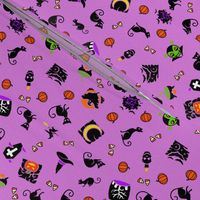 Halloween Spooks Purple Small Scale