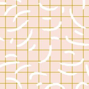 little architect - grid and marks - pink gold