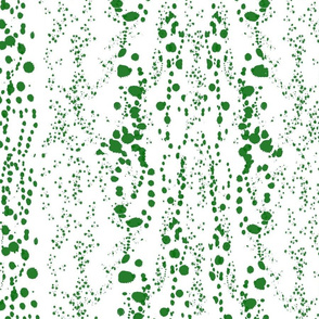 Green dots green dalmatian print