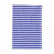 1/2" Horozontal Cobalt Blue and White Stripe