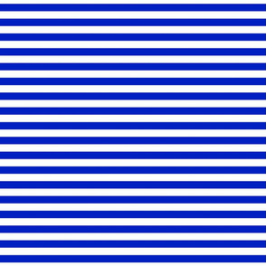 1/2" Horozontal Cobalt Blue and White Stripe