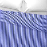 1/4" Vertical Cobalt Blue and White Stripe