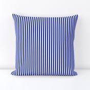 1/4" Vertical Cobalt Blue and White Stripe