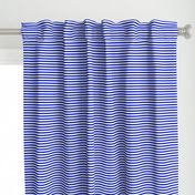  1/4" Horizontal Cobalt Blue and White Stripe