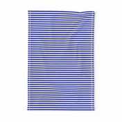  1/4" Horizontal Cobalt Blue and White Stripe