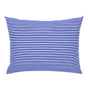  1/4" Horizontal Cobalt Blue and White Stripe