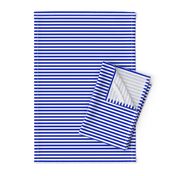  1/4" Horizontal Cobalt Blue and White Stripe