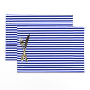  1/4" Horizontal Cobalt Blue and White Stripe