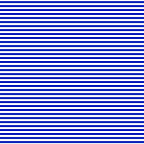  1/4" Horizontal Cobalt Blue and White Stripe