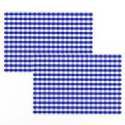 1/2" Cobalt Blue and White Gingham Check