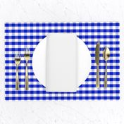 1/2" Cobalt Blue and White Gingham Check