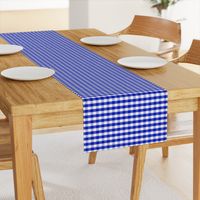 1/2" Cobalt Blue and White Gingham Check