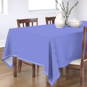 1/4" Cobalt Blue and White Gingham Check