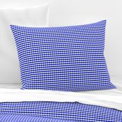 1/4" Cobalt Blue and White Gingham Check