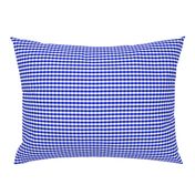 1/4" Cobalt Blue and White Gingham Check