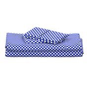 1/2" Cobalt Blue and White Checkerboard Squares