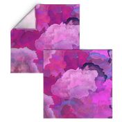 Abstract Painterly Fuchsia , abstract pink , purple watercolor