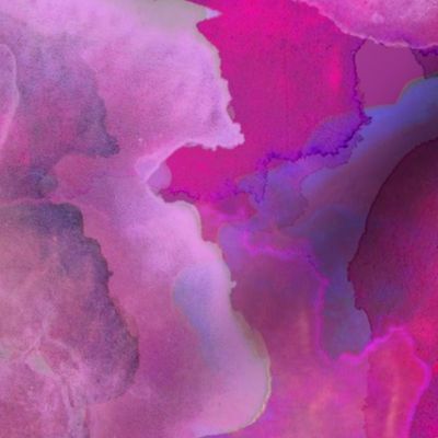 Abstract Painterly Fuchsia , abstract pink , purple watercolor