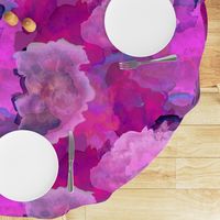 Abstract Painterly Fuchsia , abstract pink , purple watercolor