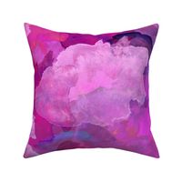 Abstract Painterly Fuchsia , abstract pink , purple watercolor