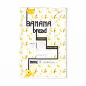 Banana Bread Recipe Tea Towel