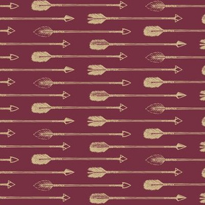 (large scale) arrows - gold on dark red