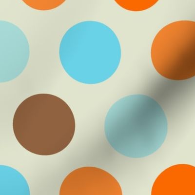 Retro Goldfish - Vintage Circle Dot Pattern