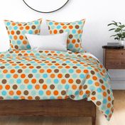 Retro Goldfish - Vintage Circle Dot Pattern