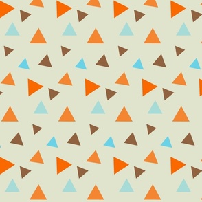 Retro Goldfish - Random Triangle Patterns