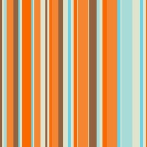 Retro Goldfish - Vertical Stripes