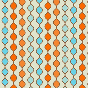 Retro Goldfish - Vintage Pearl Pattern