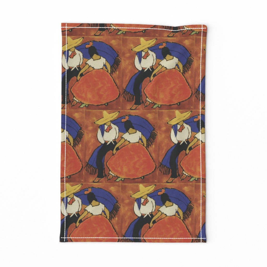 Fiesta Folklore Dancers Tile