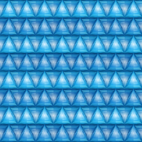 Triangles Mosaic Tile Blue Diamond