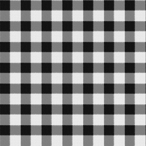 Textured Black and White Gingham Checks