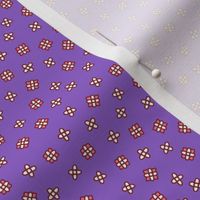 Scattered floral on a violet background