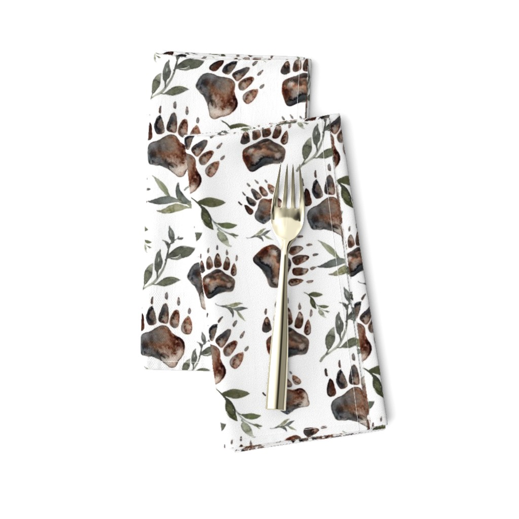 bear paw repeat spoonflower