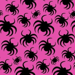 Halloween Spiders Pink Kids Halloween Cute