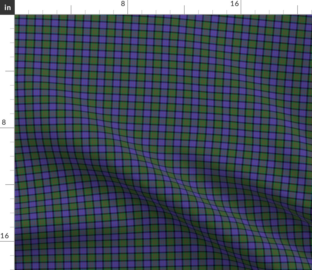 Cameron tartan variant, modern colors, 1"