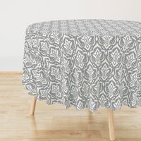 Ikat Damask - Gray Skies